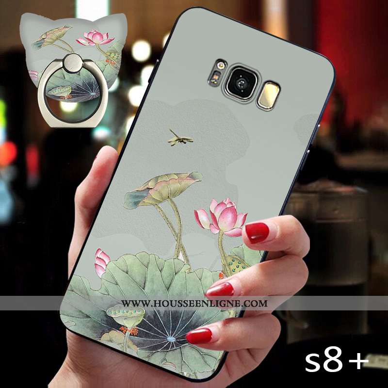 Housse Samsung Galaxy S8+ Créatif Ultra Fleur Tendance Tout Compris Protection Incassable Rose
