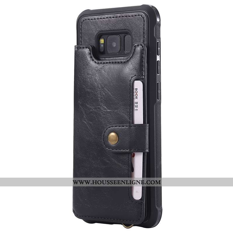 Housse Samsung Galaxy S8 Ornements Suspendus Portefeuille Cuir Étui Téléphone Portable Étoile Coque 