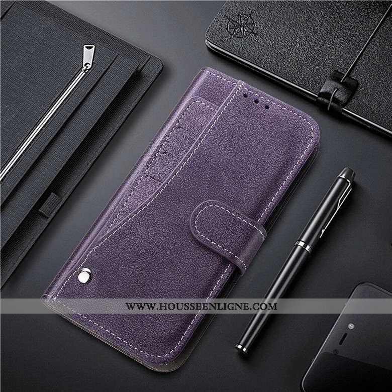 Housse Samsung Galaxy S8 Protection Cuir Téléphone Portable Coque Violet Fluide Doux