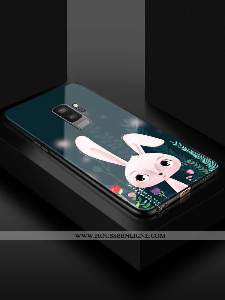 Housse Samsung Galaxy S9+ Charmant Fluide Doux Incassable Protection Téléphone Portable Vert Silicon