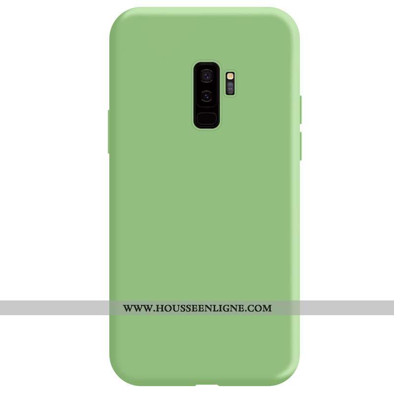 Housse Samsung Galaxy S9+ Protection Créatif Étui Tout Compris Téléphone Portable Vert Étoile Verte