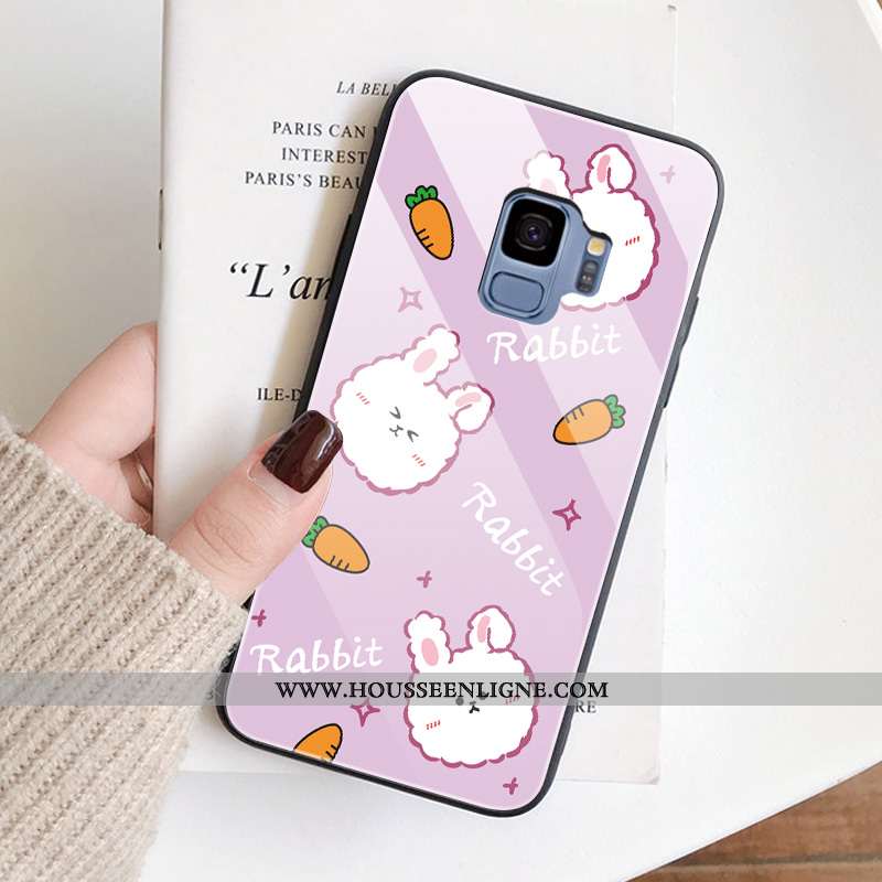 Housse Samsung Galaxy S9 Tendance Verre Tout Compris Dessin Animé Nouveau Téléphone Portable Étoile 