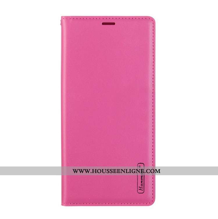 Housse Sony Xperia 1 Ii Cuir Véritable Cuir Étui Magnétisme Téléphone Portable Carte Rose