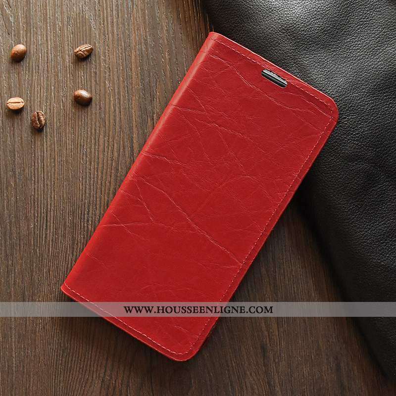 Housse Sony Xperia 1 Protection Cuir Téléphone Portable Coque Rouge