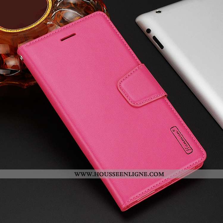 Housse Sony Xperia 10 Plus Cuir Étui Coque Téléphone Portable Clamshell Rouge Rose