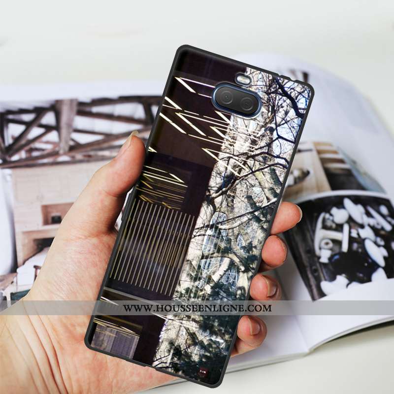 Housse Sony Xperia 10 Plus Fluide Doux Silicone Créatif Délavé En Daim Protection Résistant Aux Rayu