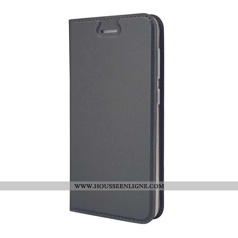 Housse Sony Xperia L2 Cuir Protection Téléphone Portable Ultra Étui Carte Noir