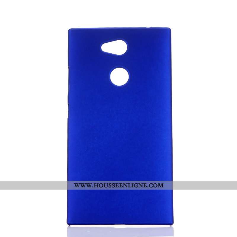 Housse Sony Xperia L2 Délavé En Daim Protection Membrane Étui Coque Téléphone Portable Bleu