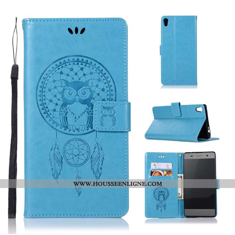 Housse Sony Xperia Xa1 Fluide Doux Silicone Coque Téléphone Portable Protection Clamshell Étui Bleu