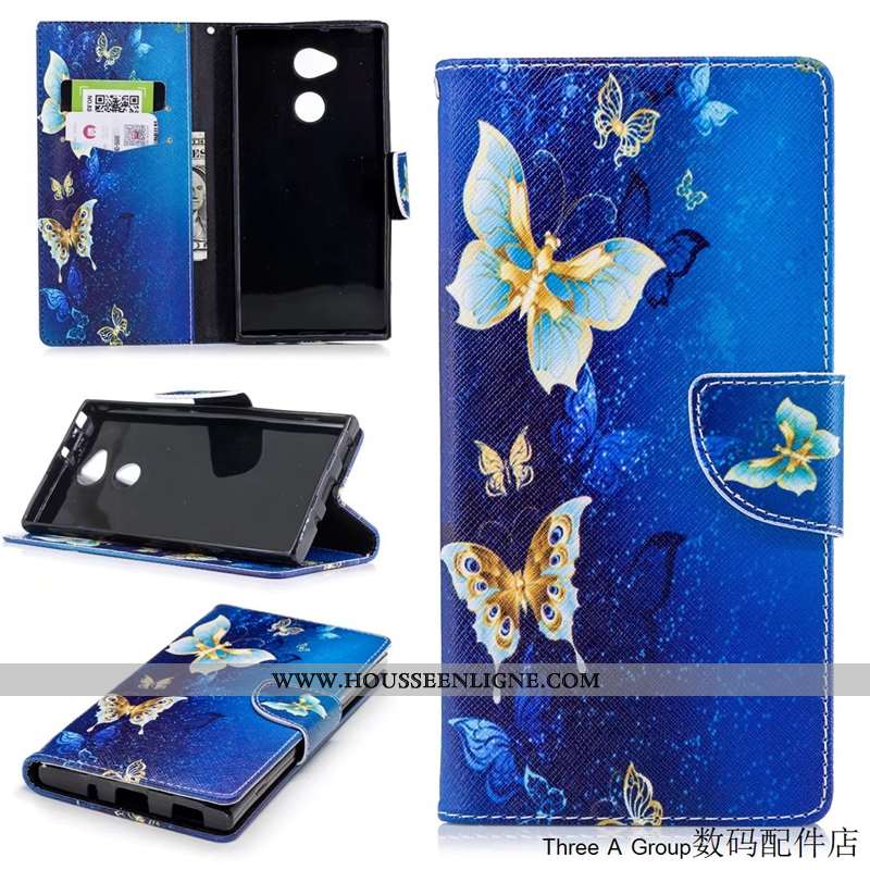 Housse Sony Xperia Xa2 Ultra Protection Dessin Animé Bleu Téléphone Portable Incassable Nouveau Coqu
