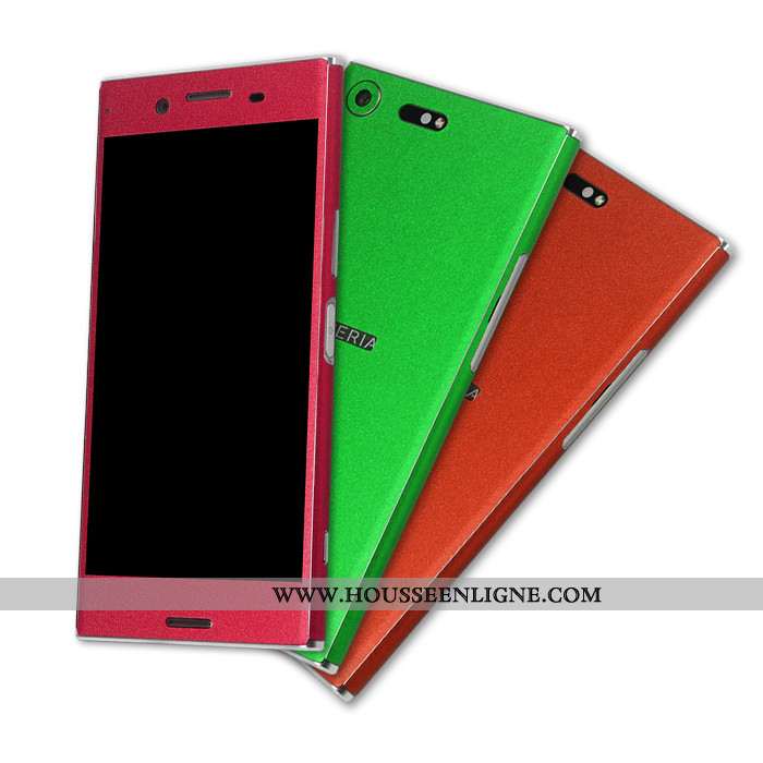 Housse Sony Xperia Xz Premium Multicolore Membrane Couleur Rouge Téléphone Portable Couvercle Arrièr