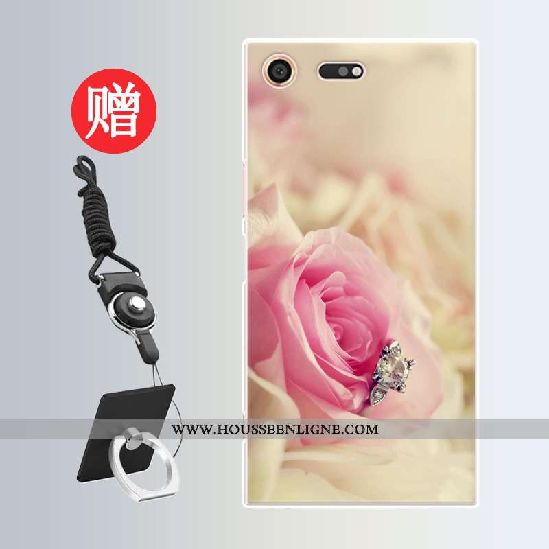 Housse Sony Xperia Xz Premium Protection Personnalité Incassable Téléphone Portable Net Rouge Rose M