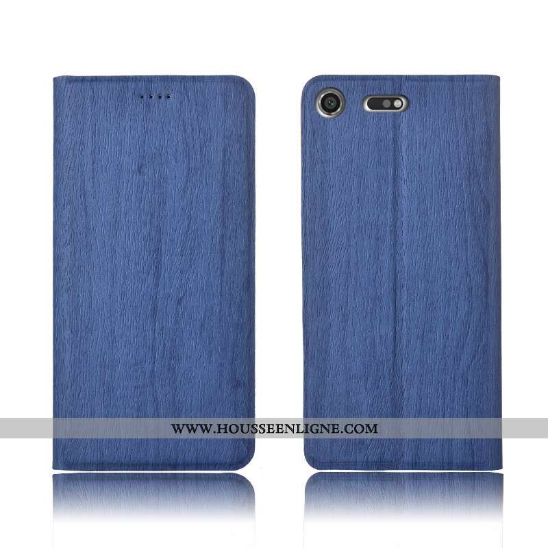 Housse Sony Xperia Xz1 Compact Silicone Protection Coque Téléphone Portable Bleu Tout Compris Arbres