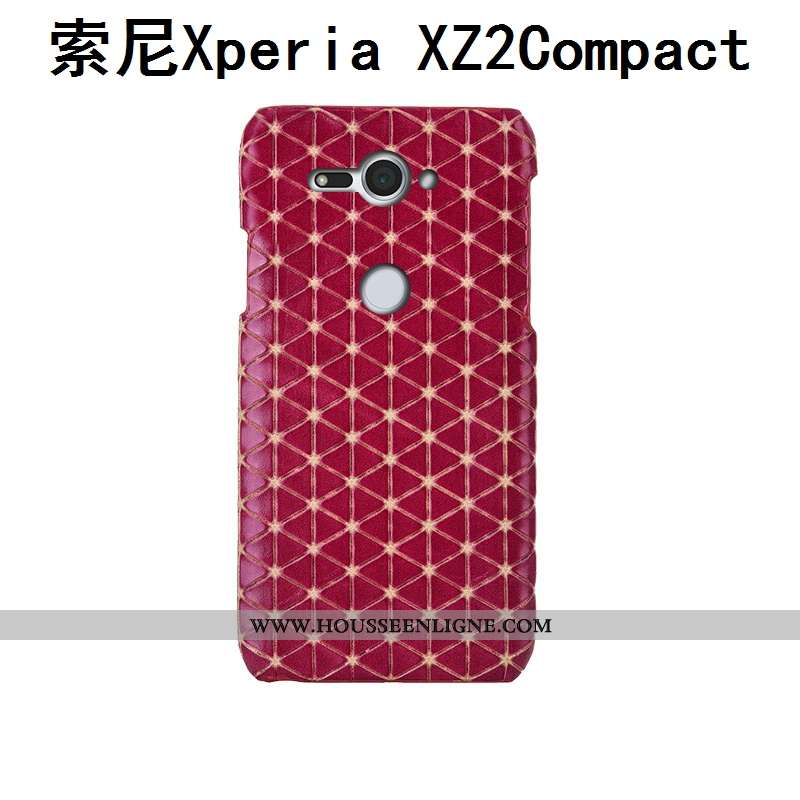 Housse Sony Xperia Xz2 Compact Protection Luxe Rouge Personnalisé Étui Incassable Mode Rose