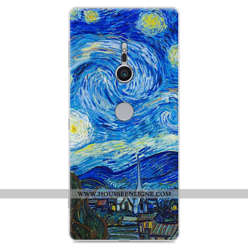 Housse Sony Xperia Xz2 Protection Dessin Animé Tout Compris Étui Téléphone Portable Fluide Doux Inca