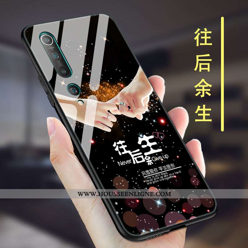 Housse Xiaomi Mi 10 Personnalité Créatif Vent Protection Nouveau Coque Petit Rose
