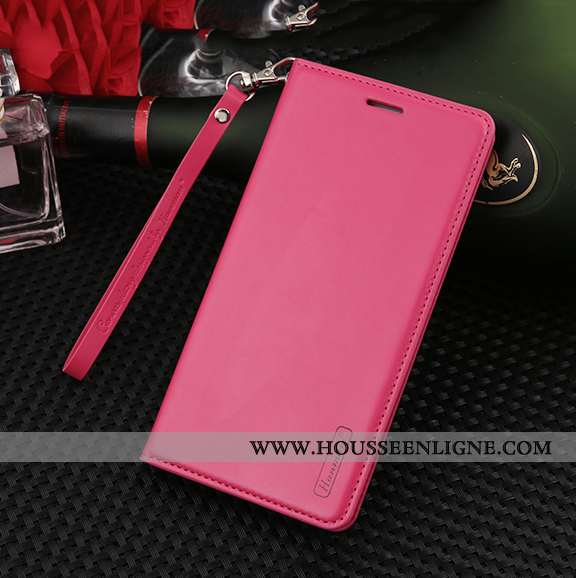 Housse Xiaomi Mi 10 Pro Cuir Véritable Cuir Rouge Protection Téléphone Portable Tout Compris Ornemen
