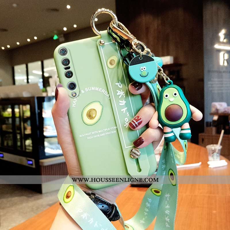 Housse Xiaomi Mi 10 Pro Protection Ornements Suspendus Tout Compris Tendance Vert Téléphone Portable