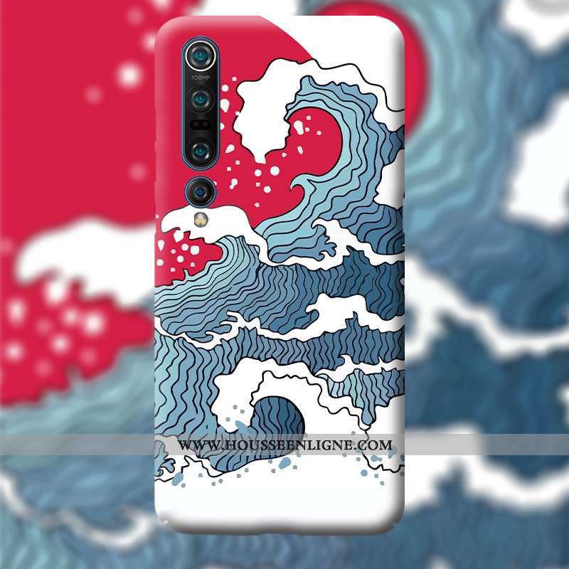 Housse Xiaomi Mi 10 Protection Personnalité Petit Difficile Téléphone Portable Bleu Coque