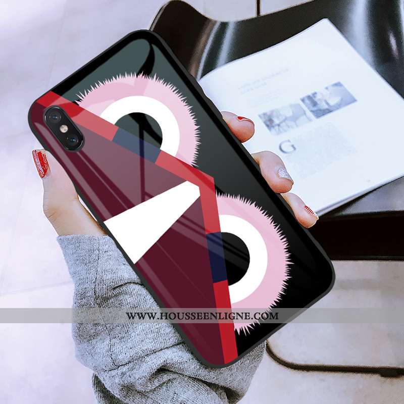 Housse Xiaomi Mi 8 Pro Créatif Ultra Net Rouge Petit Miroir Protection Noir