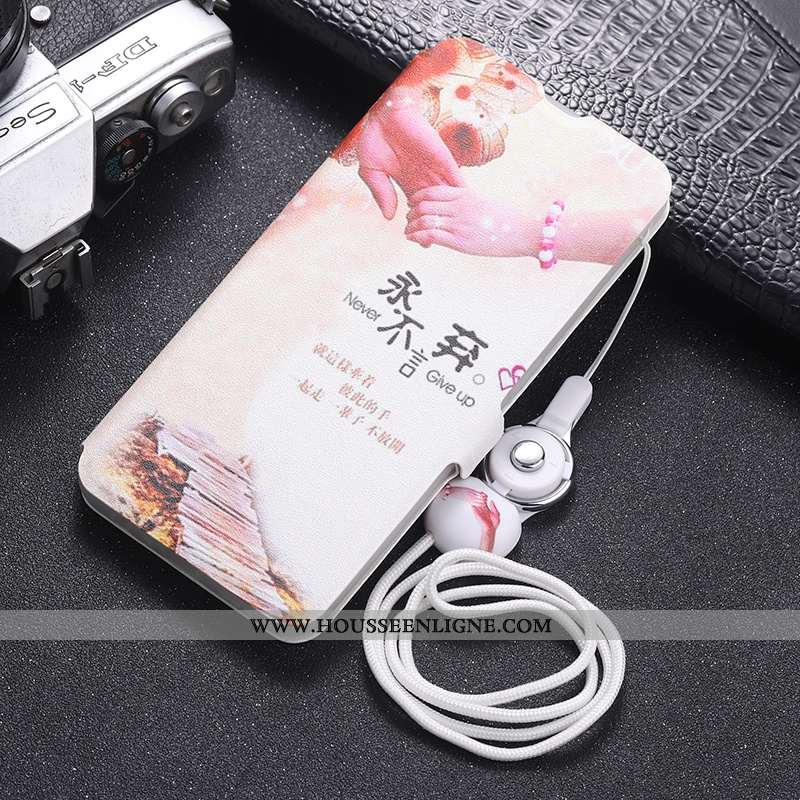 Housse Xiaomi Mi 9 Lite Fluide Doux Protection Téléphone Portable Cuir Incassable Rose Dessin Animé