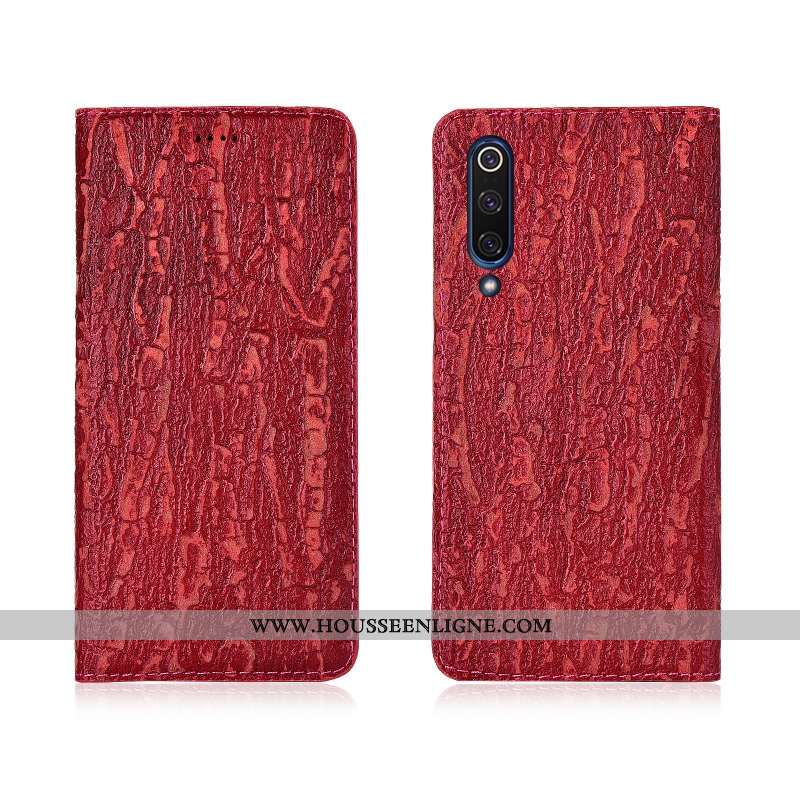 Housse Xiaomi Mi 9 Lite Fluide Doux Silicone Étui Nouveau Téléphone Portable Cuir Rouge