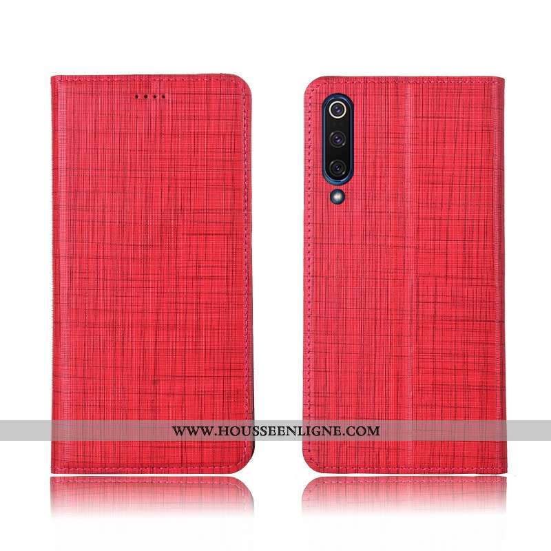 Housse Xiaomi Mi 9 Lite Silicone Protection Étui Nouveau Rouge Fluide Doux Cuir