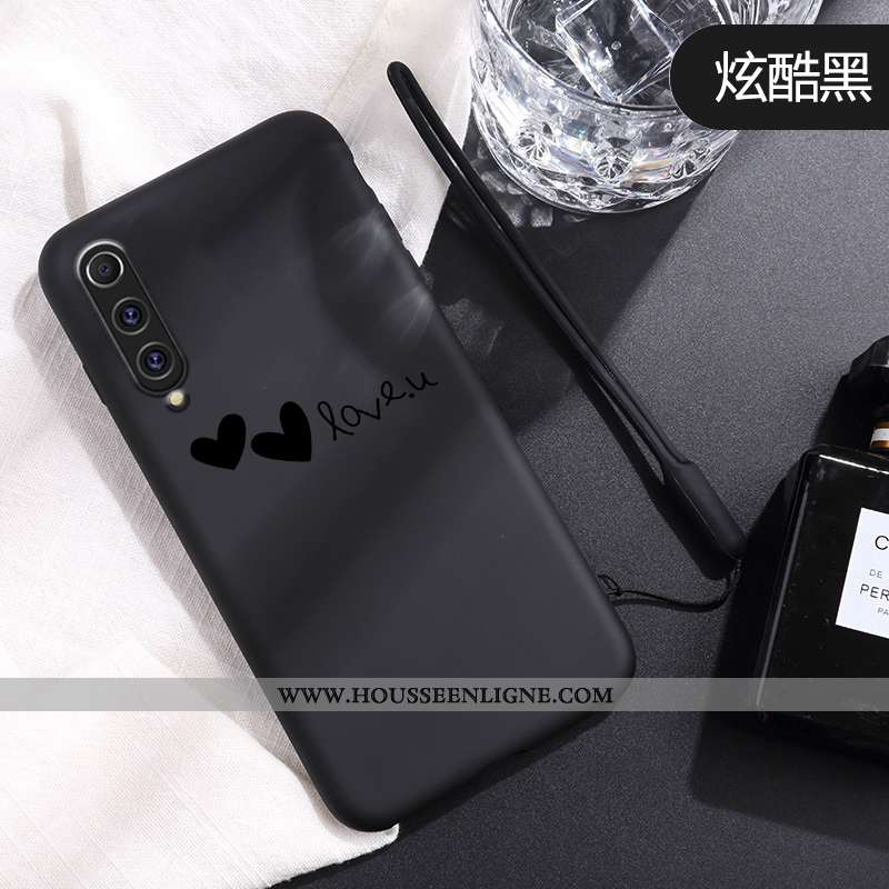 Housse Xiaomi Mi 9 Se Charmant Ultra Fluide Doux Protection Coque Amour Légère Noir