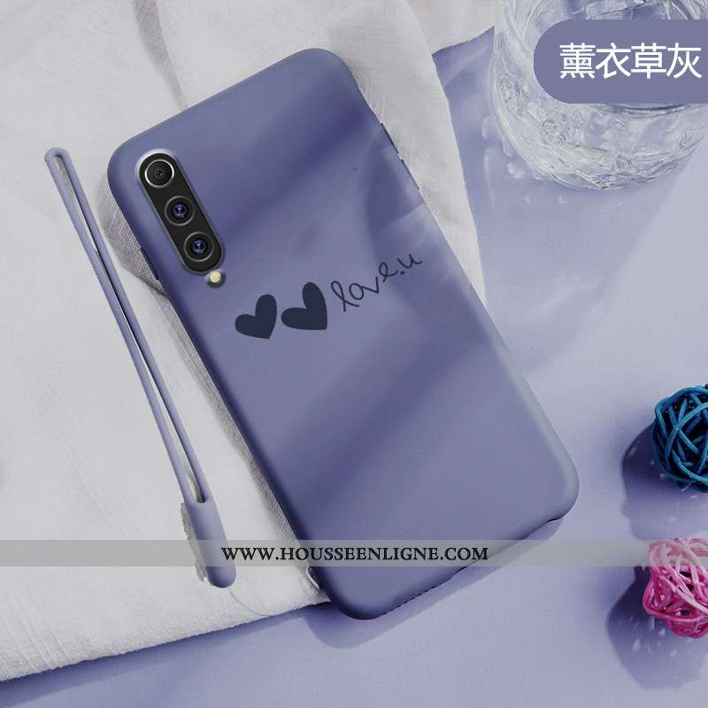 Housse Xiaomi Mi 9 Se Charmant Ultra Fluide Doux Protection Coque Amour Légère Noir