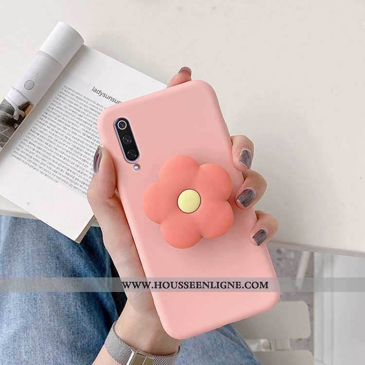 Housse Xiaomi Mi 9 Se Silicone Protection Coque Incassable Fluide Doux Petit Téléphone Portable Rose