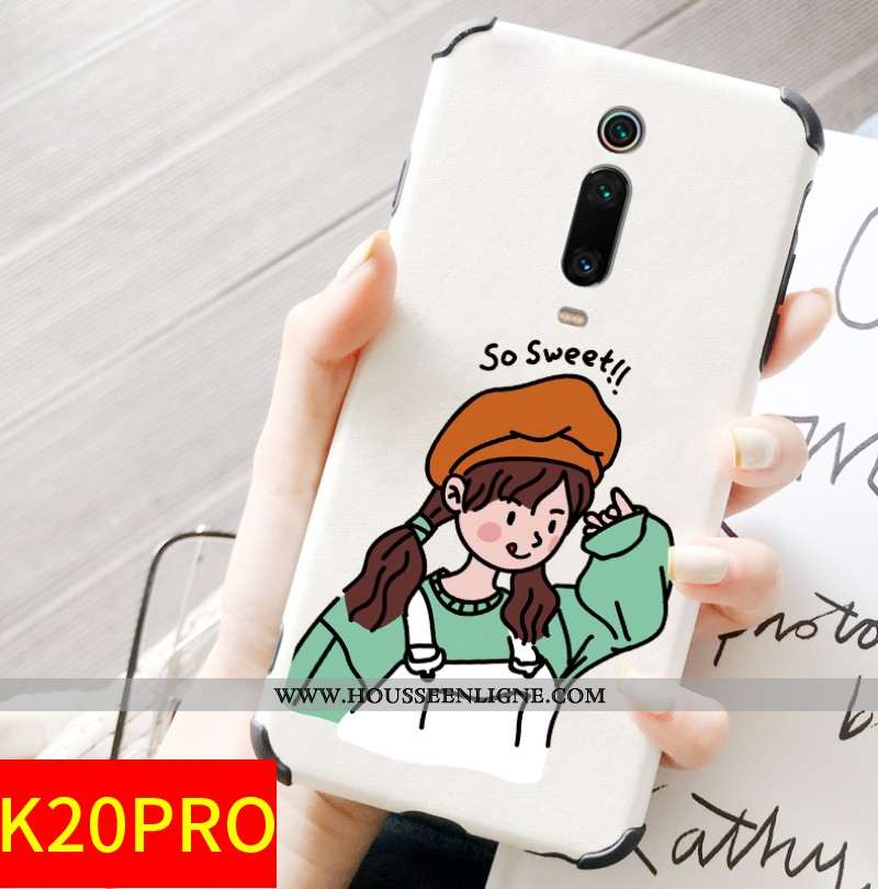 Housse Xiaomi Mi 9t Pro Charmant Modèle Fleurie Rouge Petit Protection Tout Compris Incassable Blanc