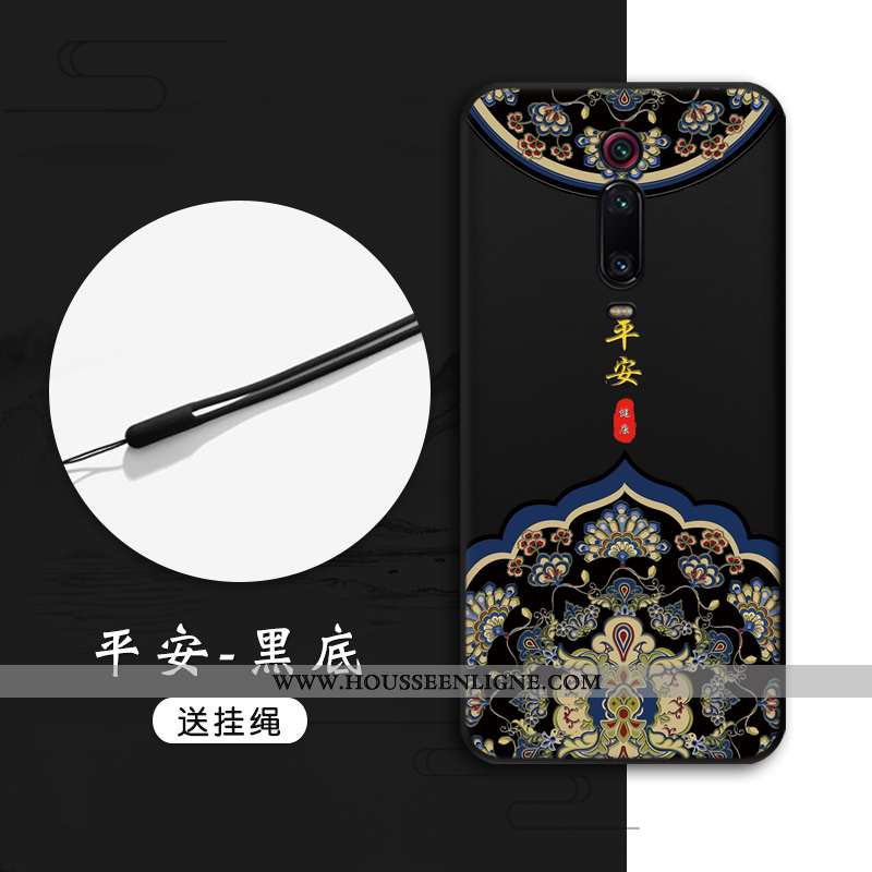 Housse Xiaomi Mi 9t Pro Fluide Doux Protection Téléphone Portable Gaufrage Tout Compris Style Chinoi
