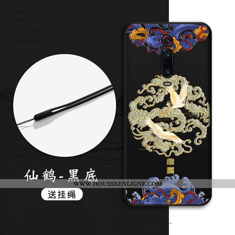 Housse Xiaomi Mi 9t Pro Fluide Doux Protection Téléphone Portable Gaufrage Tout Compris Style Chinoi