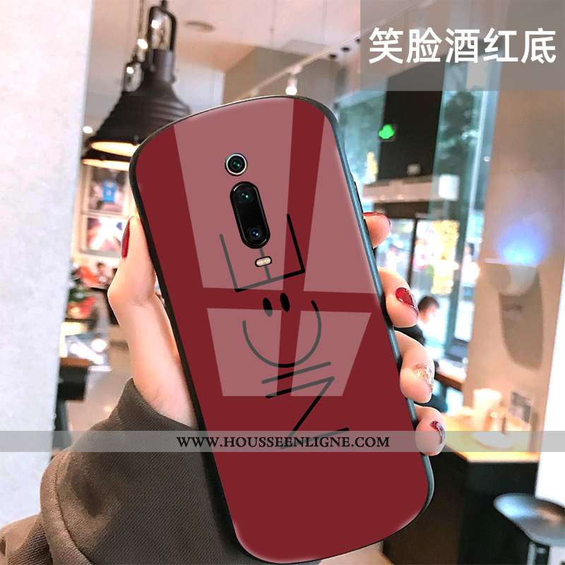 Housse Xiaomi Mi 9t Pro Protection Verre Mode Créatif Net Rouge Téléphone Portable Rouge
