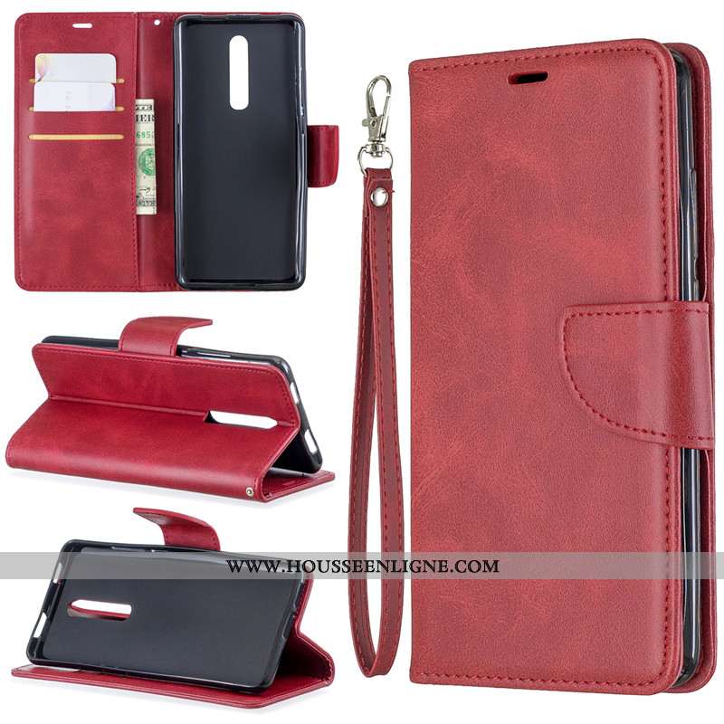 Housse Xiaomi Mi 9t Protection Cuir Étui Coque Téléphone Portable Petit Clamshell Rouge