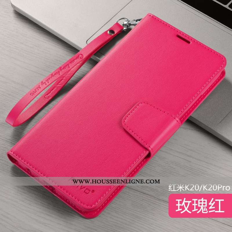 Housse Xiaomi Mi 9t Protection Ultra Tout Compris Incassable Légère Téléphone Portable Cuir Rose