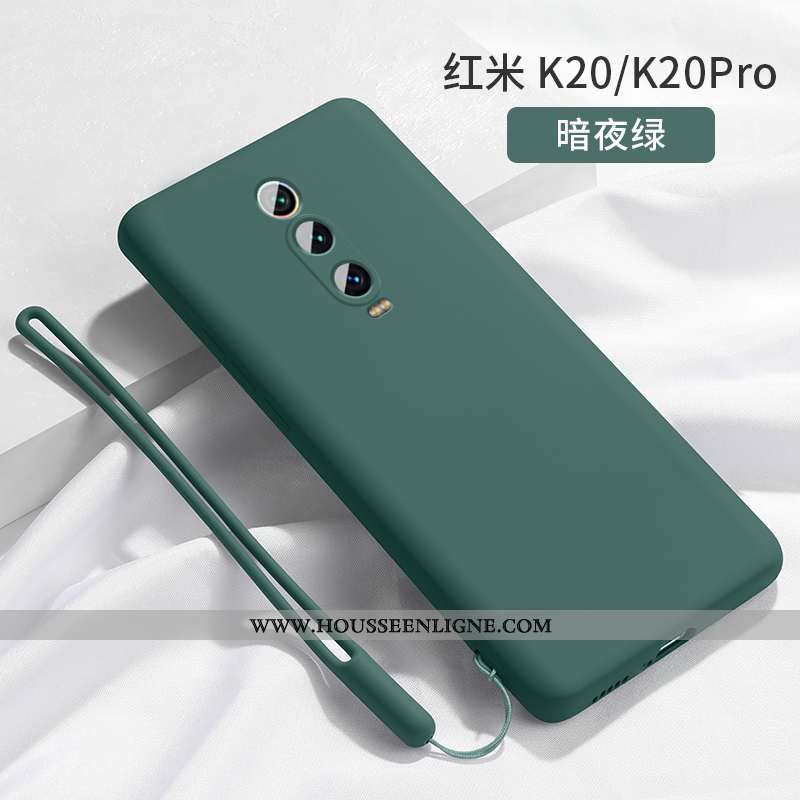 Housse Xiaomi Mi 9t Tendance Fluide Doux Vert Protection Téléphone Portable Nouveau Coque Turquoise