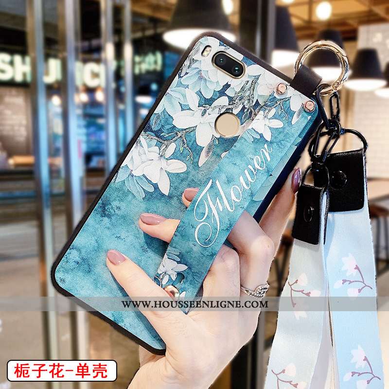 Housse Xiaomi Mi A1 Délavé En Daim Personnalité Fluide Doux Rose Petit Mode Téléphone Portable