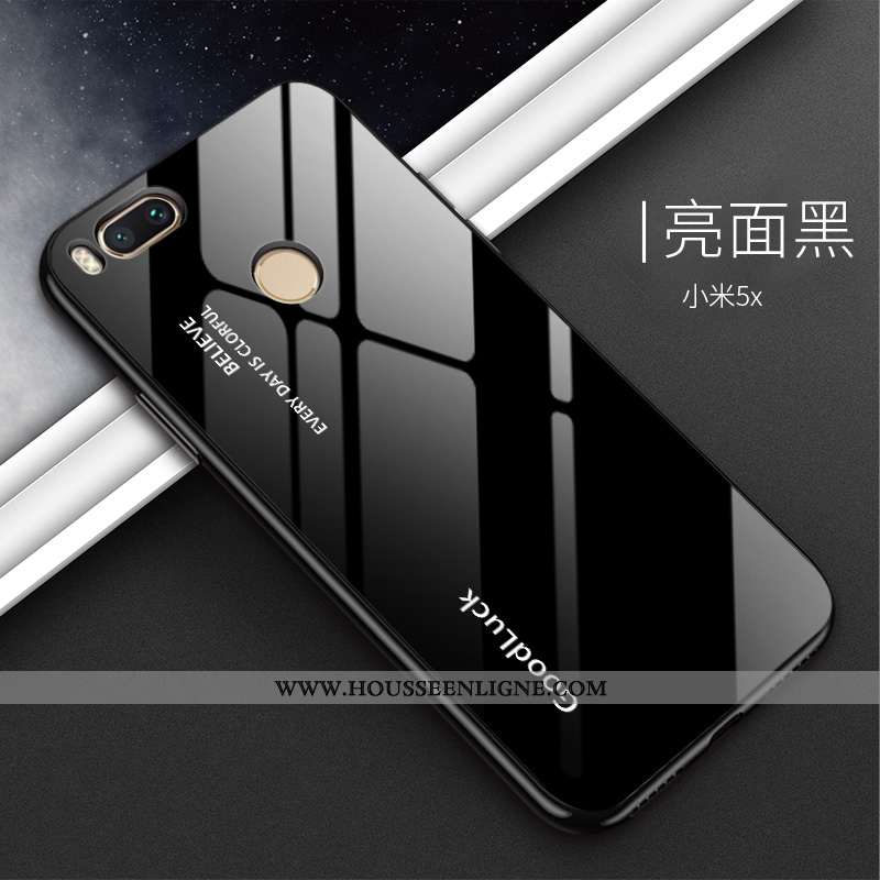 Housse Xiaomi Mi A1 Silicone Protection Téléphone Portable Difficile Noir Étui Dégradé De Couleur
