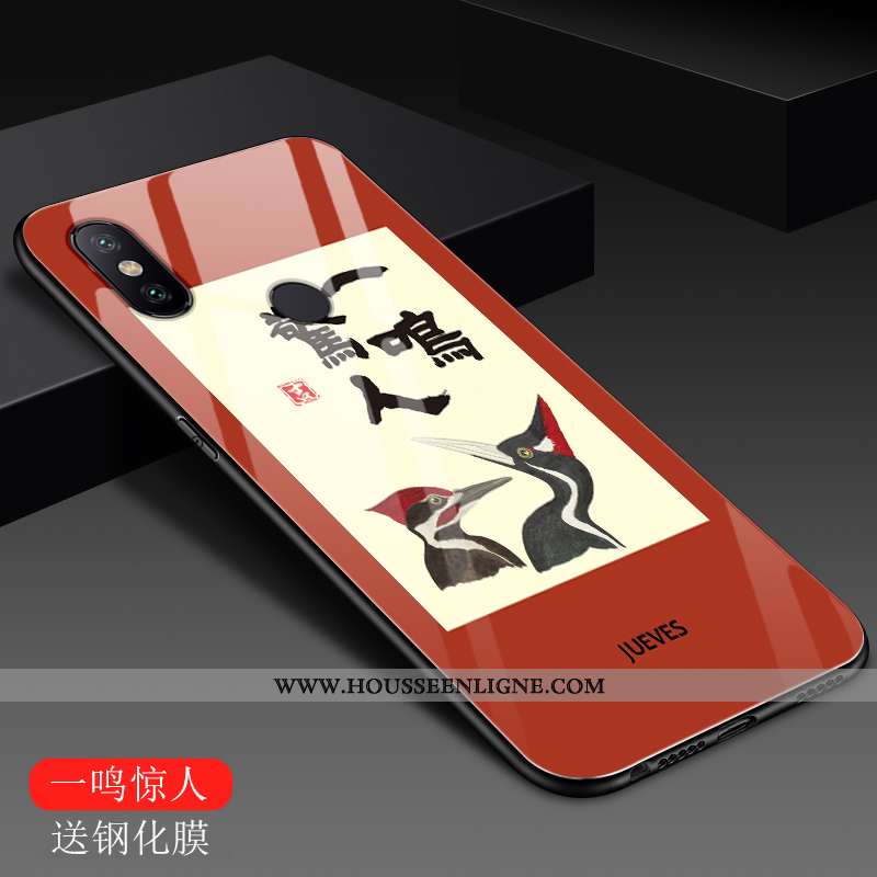 Housse Xiaomi Mi A2 Lite Créatif Tendance Protection Étui Mode Rouge Incassable Bleu