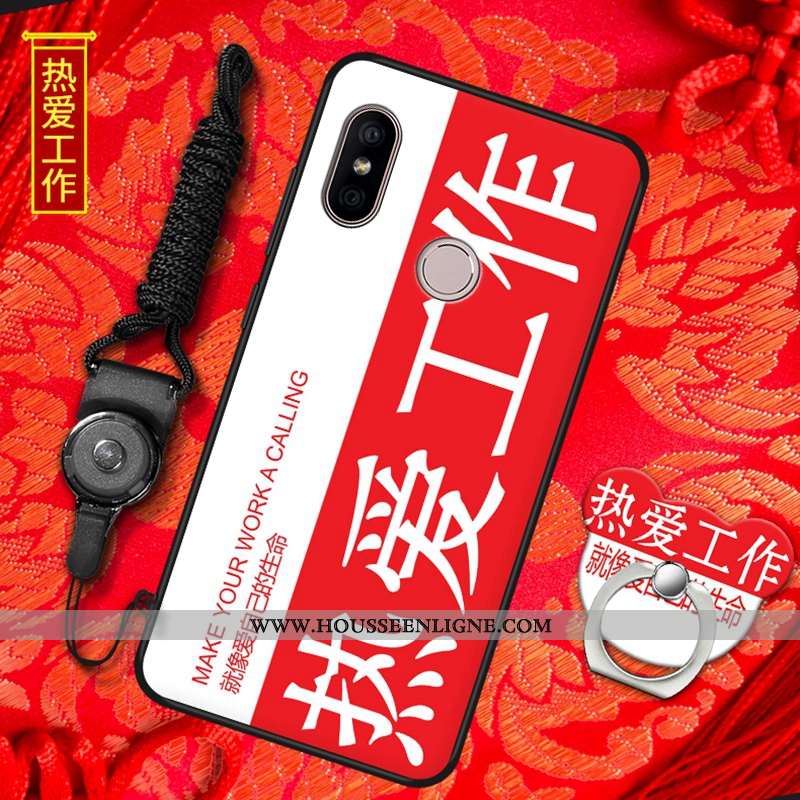 Housse Xiaomi Mi A2 Tendance Fluide Doux Petit Tout Compris Rouge Nouveau Amoureux