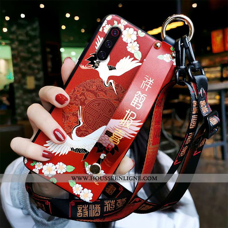 Housse Xiaomi Mi A3 Personnalité Tendance Téléphone Portable Incassable Style Chinois Grue Modèle Ro