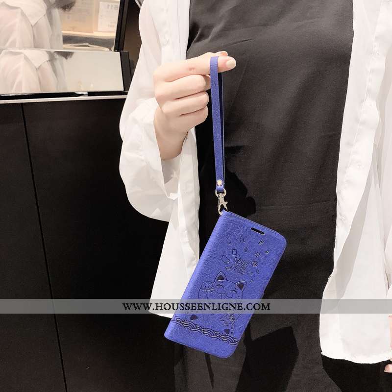Housse Xiaomi Mi Max 3 Créatif Vintage Étui Gris Clamshell Protection Cuir