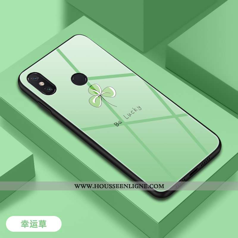 Housse Xiaomi Mi Max 3 Protection Verre Incassable Téléphone Portable Difficile Tendance Frais Verte