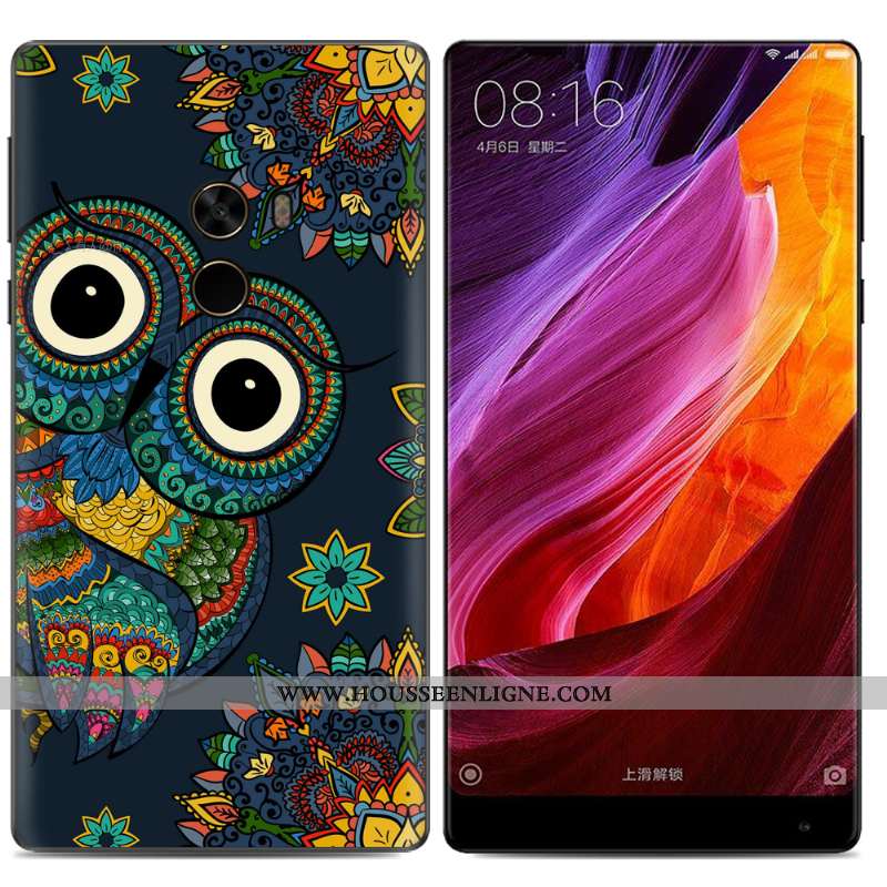 Housse Xiaomi Mi Mix 2 Fluide Doux Créatif Tendance Étui Petit Téléphone Portable Peinture À L'huile