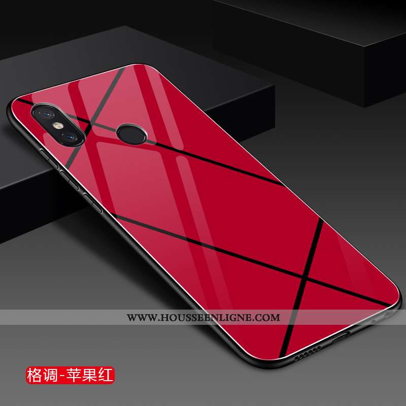 Housse Xiaomi Mi Mix 2s Créatif Tendance Rouge Net Rouge Mode Petit Incassable