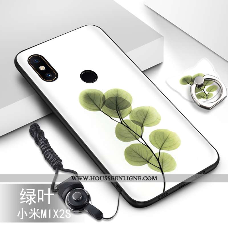 Housse Xiaomi Mi Mix 2s Fluide Doux Silicone Petit Téléphone Portable Ornements Suspendus Protection