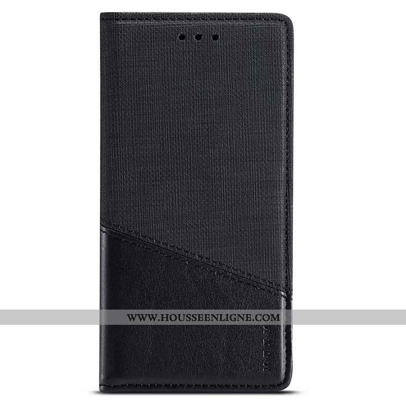 Housse Xiaomi Mi Note 10 Cuir Noir Clamshell Étui Coque Petit Téléphone Portable