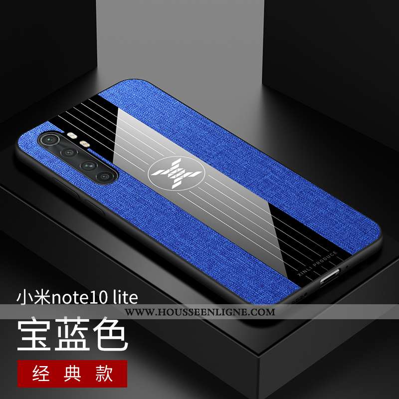 Housse Xiaomi Mi Note 10 Lite Silicone Protection Délavé En Daim Incassable Petit Modèle Fleurie Étu