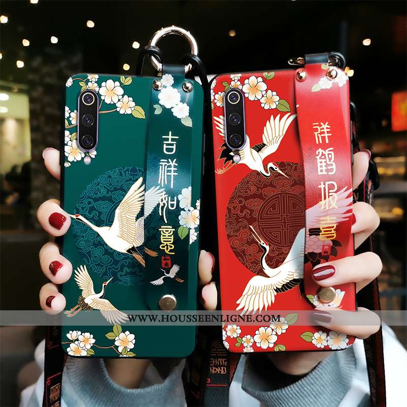 Housse Xiaomi Mi Note 10 Protection Personnalité Style Chinois Rouge Coque Fluide Doux Net Rouge